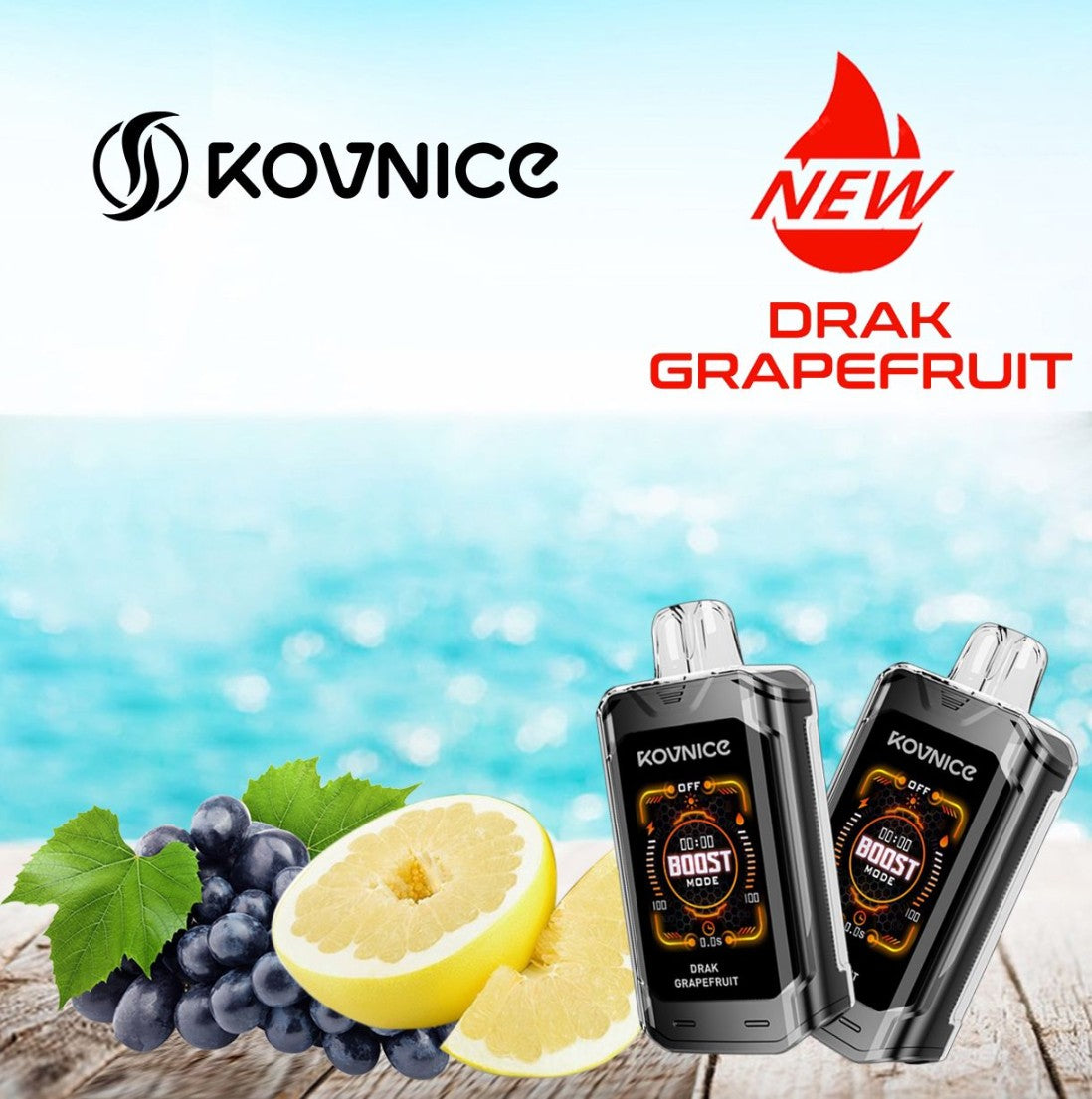 Kovnice Rush 20K Puffs - World First Smart HD Screen Vape Device